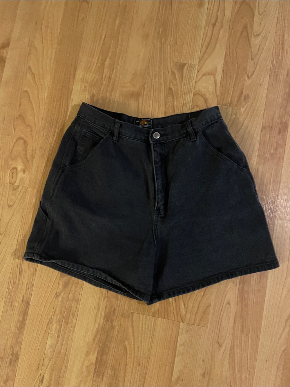 Vintage High-Waist Route66 Jean Shorts